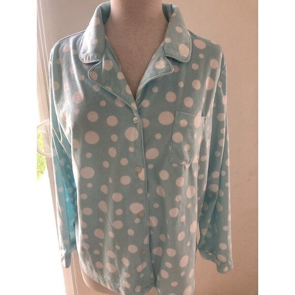 Kim Rogers Intimates Womens Sleepwear Top Size Large Button down. - Picture 1 of 5